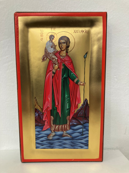 ΑΓΙΟΣ ΧΡΙΣΤΟΦΟΡΟΣ ΣΚΑΦΤΗ ΕΙΚΟΝΑ 19Χ11