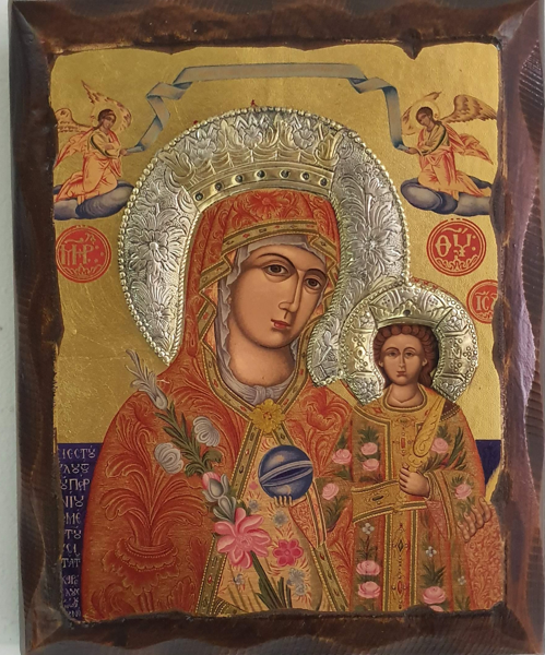 ΠΑΝΑΓΙΑ ΡΟΔΟΝ ΑΜΑΡΑΝΤΟΝ ΜΕ ΦΩΤΟΣΤΕΦΑΝΟ 15*12  (ΑΞ.ΕΣ)